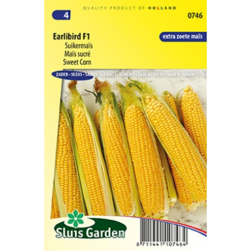 Earlibird F1 kukurica cukrová extra sladká 17 semien