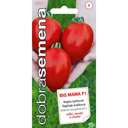 Big MamaF1 kolíková paradajka mäsitá výborná 10 semien