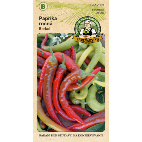 Barkol paprika štipľavá baraní roh osivo 0,7g