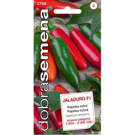 Jaladuro F1 paprika typ Jalapeňo skorý 10 semien