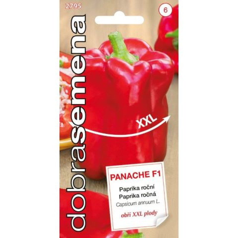 Panache F1 paprika sladká hrubostenná blocky maxi 10 semien
