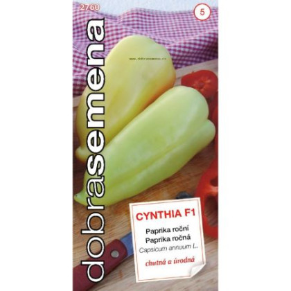 Cynthia F1 paprika sladká hrubostenná spoľahlivá 15 semien