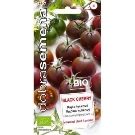 Black Cherry Paradajka kolíková výnosná chutná bio 10 semien
