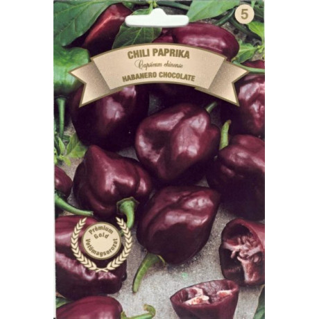 Habanero Paprika chilli čokoládová 20 semien