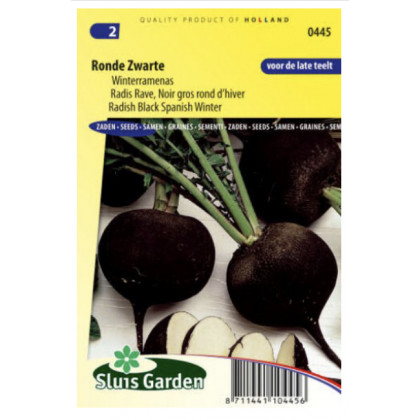 Black Spanish reďkev čierna 750 semien
