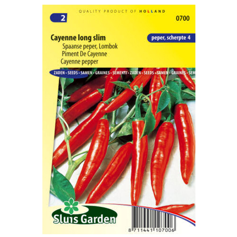 Kajenská paprika dlhá úzka pikantná 40 semien 