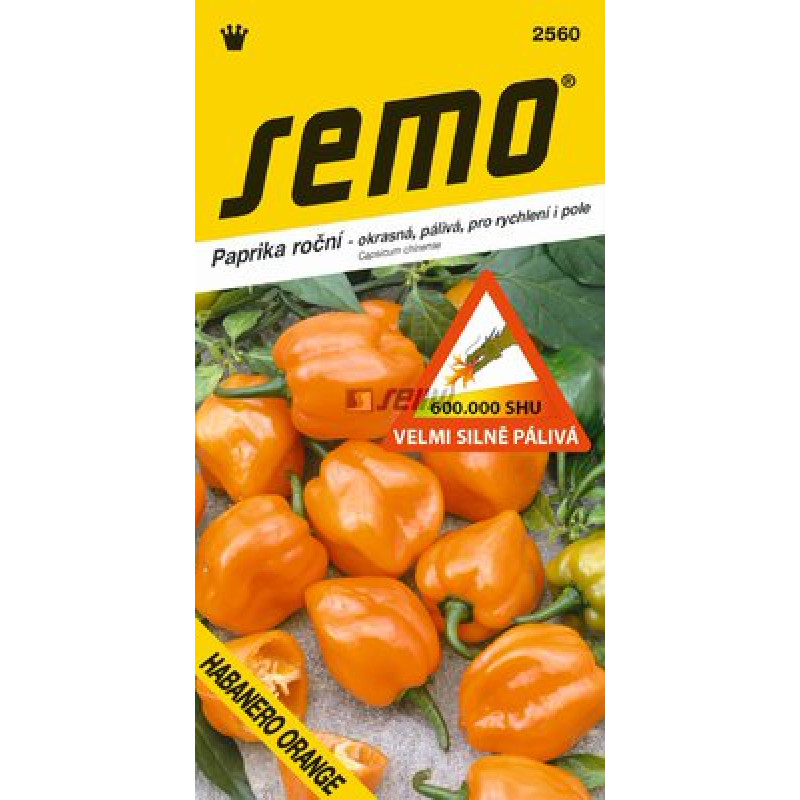 Habanero Orange paprika silno štipľavá 20 semien