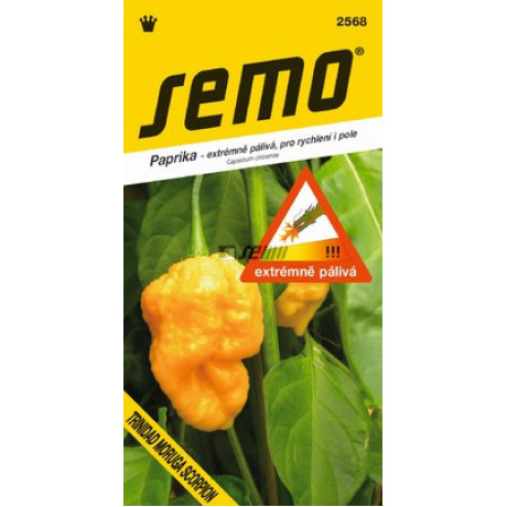 Trinidad Moruga Scorpion Yellow paprika silno pálivá 10 semien