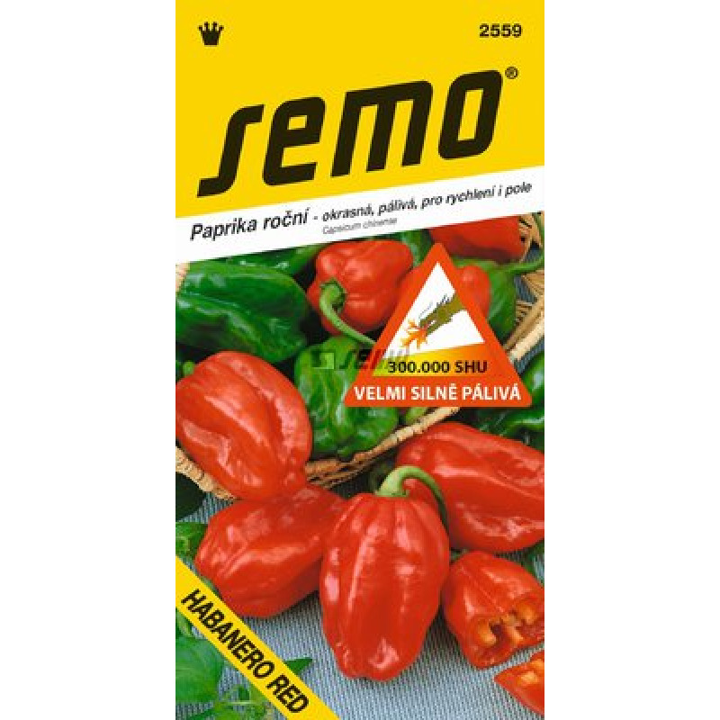 Habanero Red paprika extrémne štipľavá