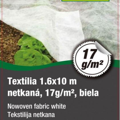 Netkaná textília biela 1,6x10 m 
