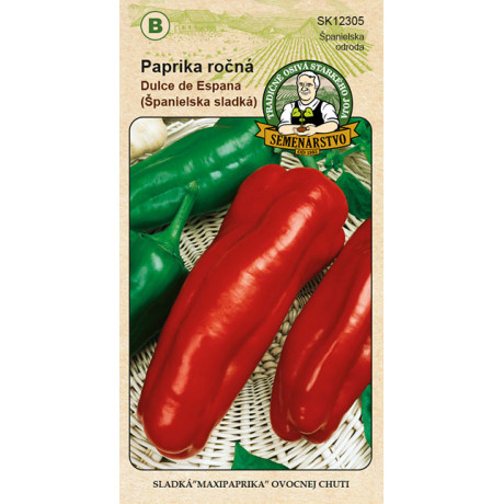 Dulce de Espana paprika španielská sladká osivo 0,7g