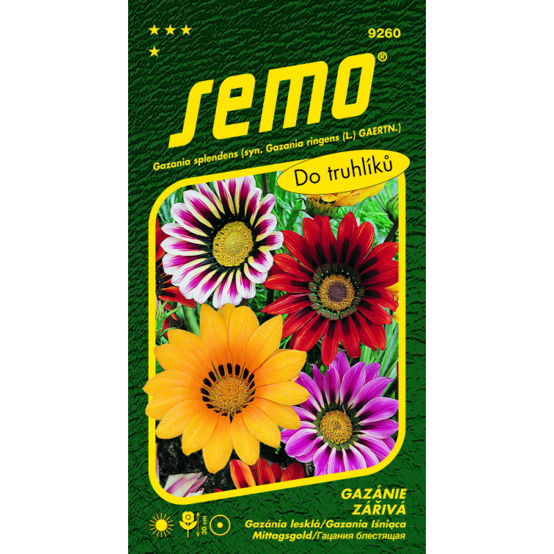 Zmes gazania lesklá 15 semien
