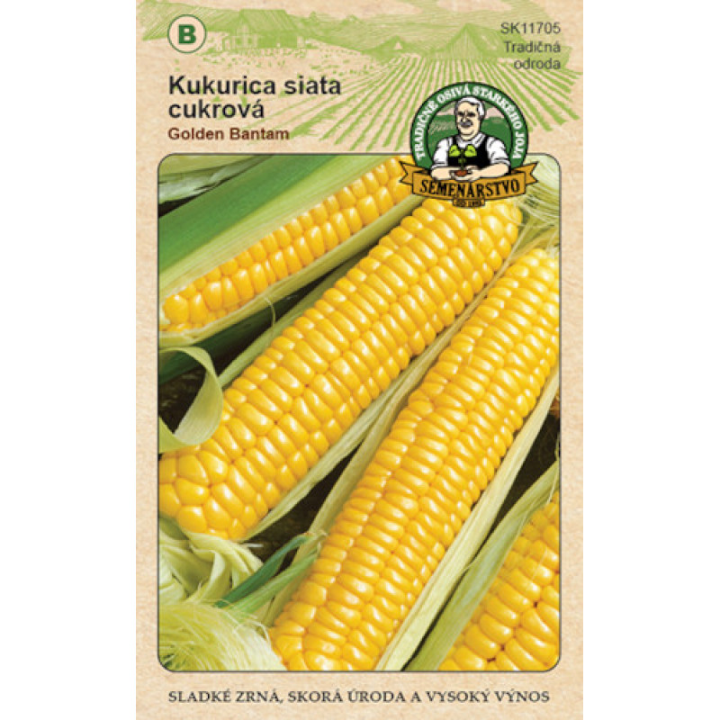 Golden Bantam kukurica cukrová supersladká skorá 15g