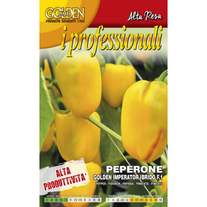 Golden Imperator F1 paprika talianska sladká cca 20-30 semien
