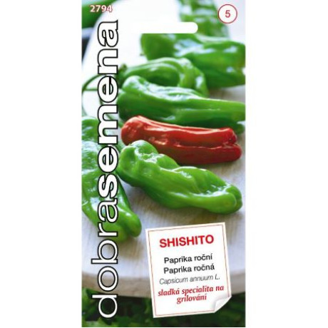 Shishito paprika grilovanie pečenie excelentná chuť 20 semien