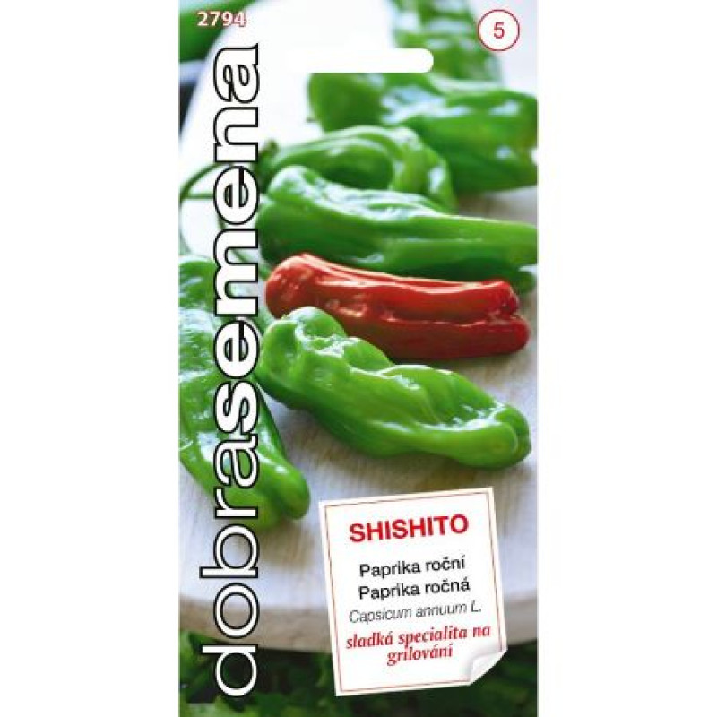 Shishito paprika grilovanie pečenie excelentná chuť 20 semien